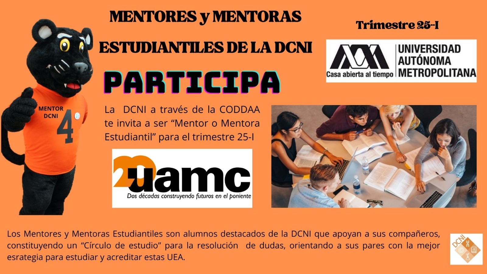 Convocatoria mentores estudiantiles